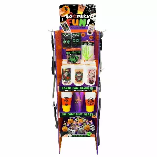 Halloween Assortment Floor Display - 74 Pieces Per Retail Ready Display Kit 88471