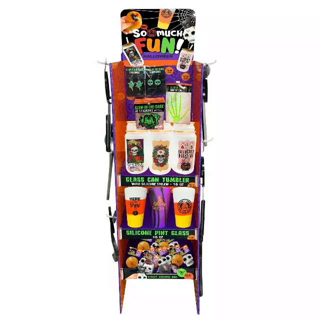Halloween Assortment Floor Display - 74 Pieces Per Retail Ready Display Kit 88471