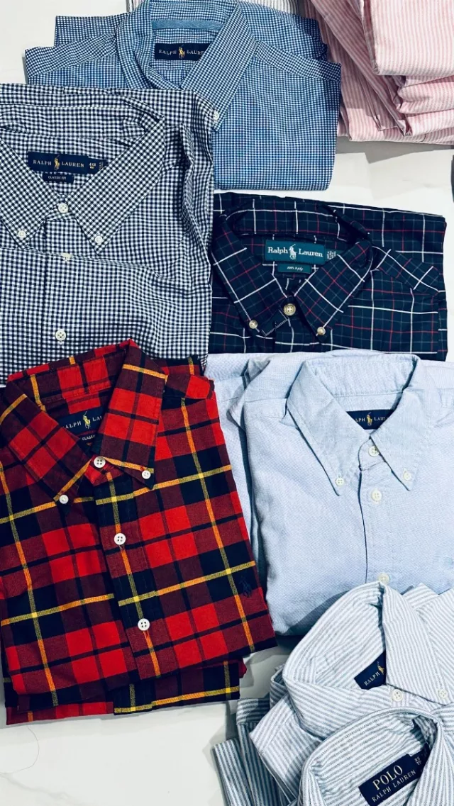 Polo Ralph Lauren wholesale Men's l/s button front shirts 36pcs.