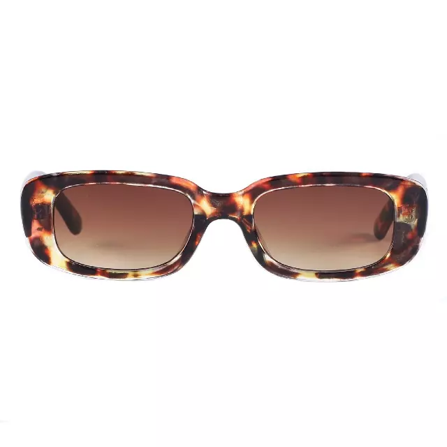 Bulk 90s Vintage Slim Square Sunglasses with Solid Tapering Temple Pieces P10799SD