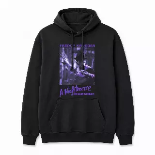A NIGHTMARE ON ELM STREET KREUGER HOODIE BLACK