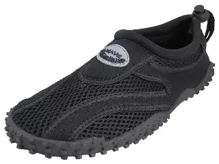 M1185 - Men's "Wave" Nylon Upper Outdoor Sport Water Shoes — All Black (M1185-BB) / 7-13 Assorted