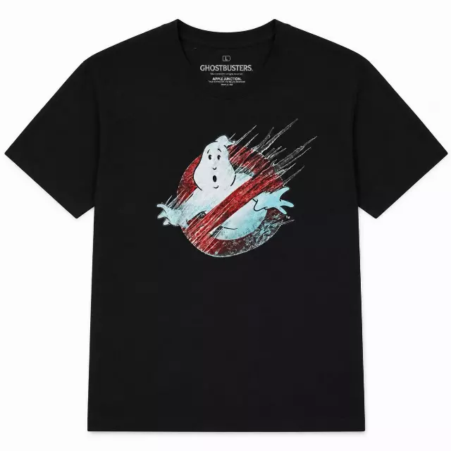 GHOSTBUSTERS FROZEN NO GHOST T-SHIRT BLACK