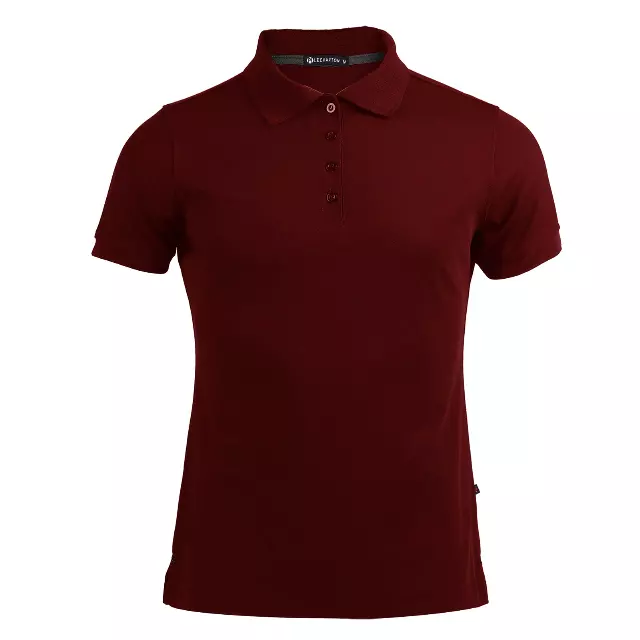 Women's Solid Pique Sport Polo Shirt - Style #LS06-$7.90/Unit - 24 PCS/CASE - PLEASE SEE DESCRIPTION — Burgundy