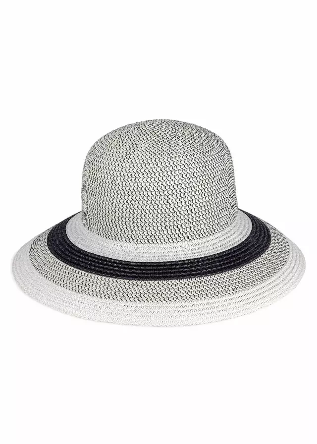 Magid Straw Floppy Hat — Black · SKU HA-1521S-BLACK