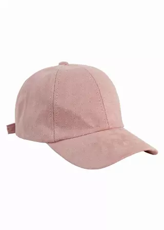 Magid Suede Baseball Cap — Blush