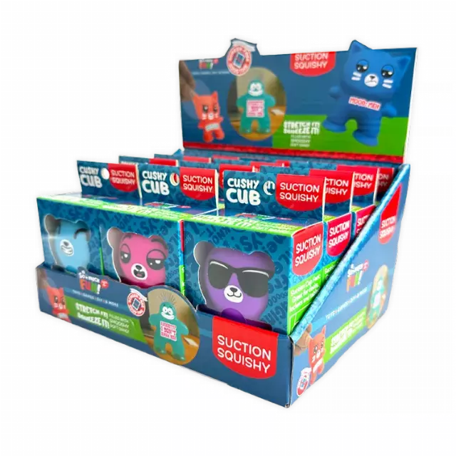 Emotional Support Suction Squishy Pals - 12 Pieces Per Retail Ready Display 26106