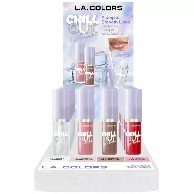 L.A. Colors Chil Out Lip Plumper - Wholesale Display 24 Units (CLAC530)