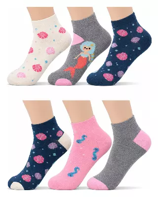 Girls' Socks #2242G (Dozen) — Assorted / Sock Size 10-13