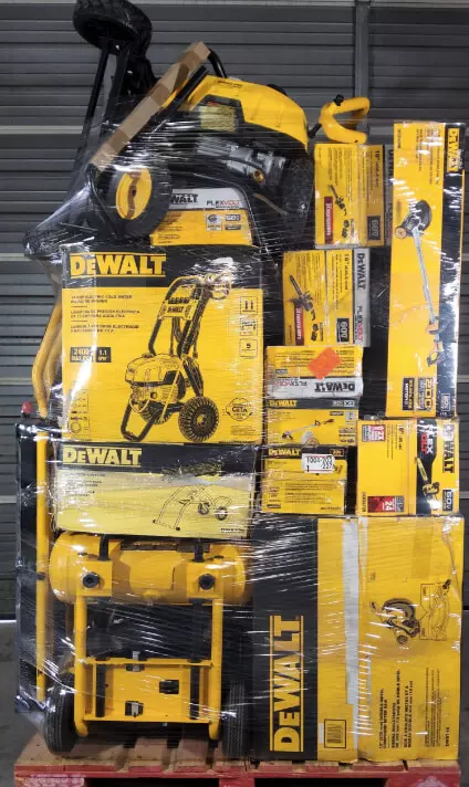 DeWalt Tool Pallets · 20V MAX & FlexVolt · Grade A shelf pulls & tested