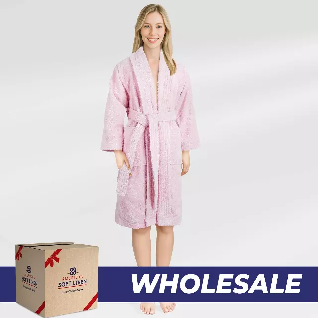 Luxury Women’s Robe – 100% Cotton, Quick Dry, Turkish Bathrobe for Wholesale