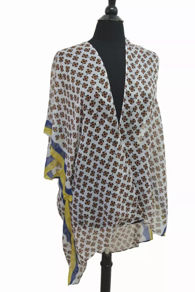 RS318 Floral Print Spring Kimono — Pink