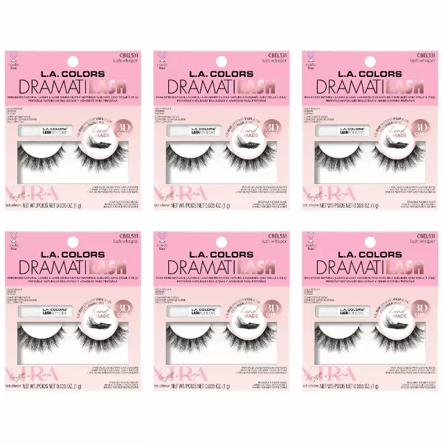 L.A. Colors Dramatilash Lux Mink 3d Curl - Lush Whisper - Wholesale 6 Units (CBEL531)