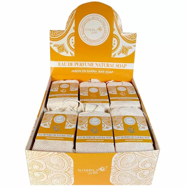 Simply Bella Eau Perfume Natural Soap - Wholesale Display 12 Units (SIM075)