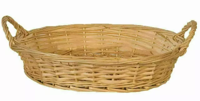 MS1029-14 – 14” Oval willow tray w/ ears N-Liner-“each” Min 12 – Case 60 pcs