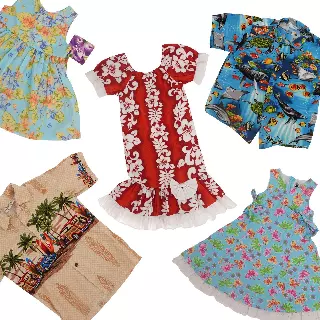 Vintage & Modern Kids Hawaiian, Tropical & Surf Mix Of 25