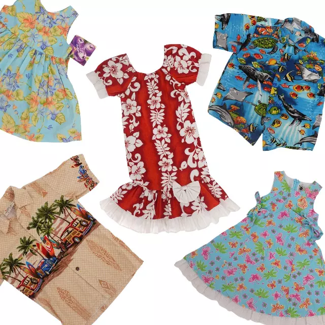 Vintage & Modern Kids Hawaiian, Tropical & Surf Mix Of 25