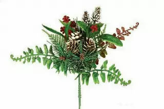 XP5537 – Lg mix pick w/ asst. pine cones and ferns “dz”