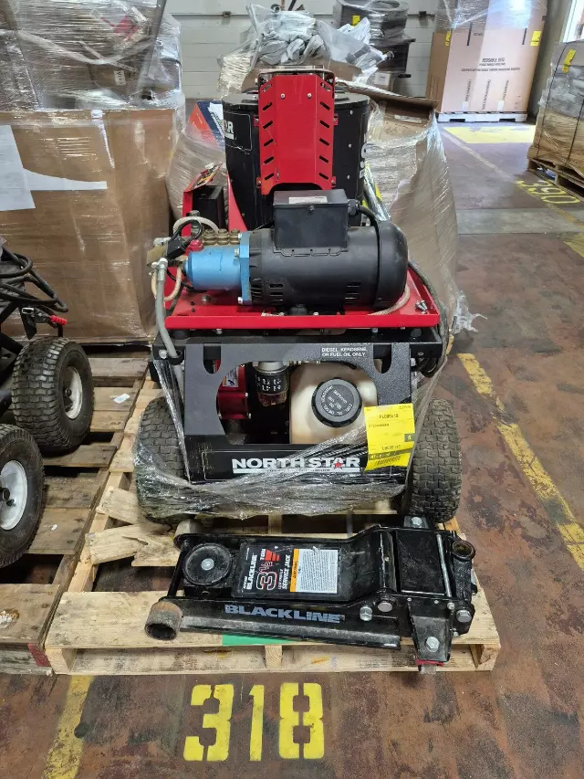 318: Pressure Washer and Jack PL000U49