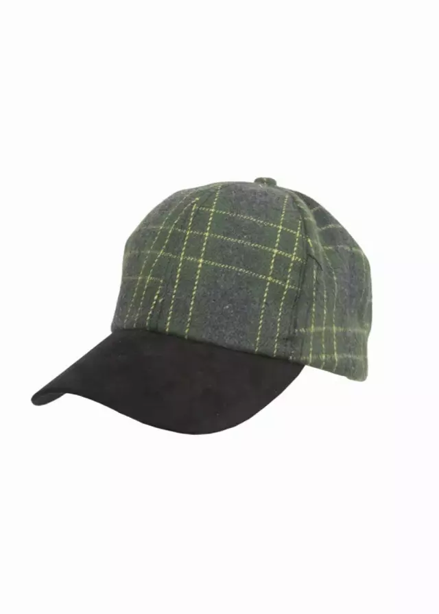 Magid Neon Check Pattern Felt Baseball Cap