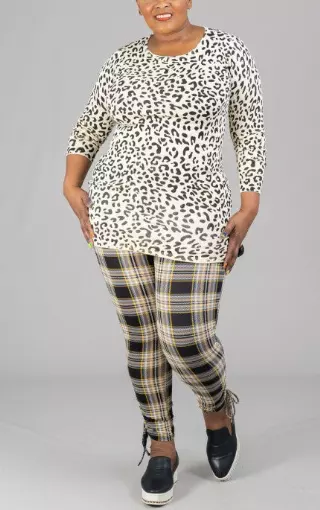 ON SALE!!! CHH-21090 Long Sleeve Cheetah Print Tunic Dress - One Size (6-PCS PRE-PACK) ($5.00 Each)