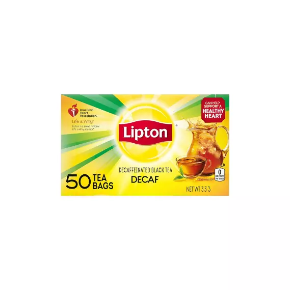 Lipton Decaf Black Tea Cups – 50 Ct, 12 Packs
