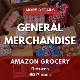 Amazon Grocery | Assorted Men's, Women's, Kid's General Merchandise | Returns | 60 Pieces | Pallet #PA-627