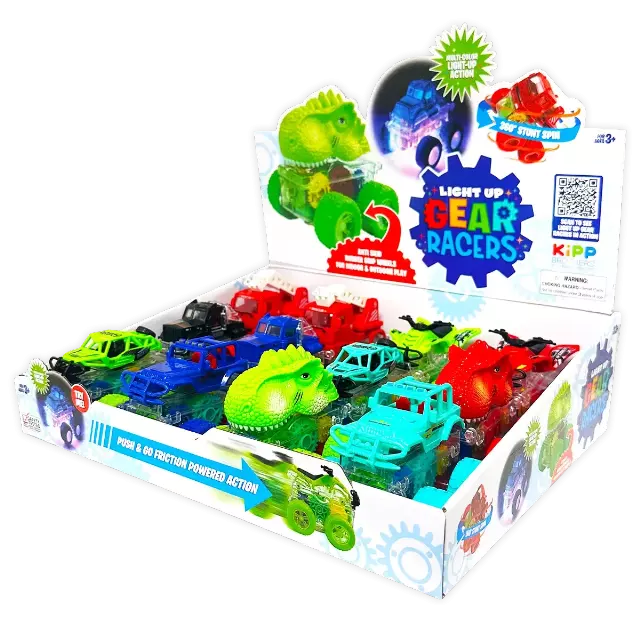 Friction Toy Car Light Up Assortment - 12 Pieces Per Retail Ready Display 24887