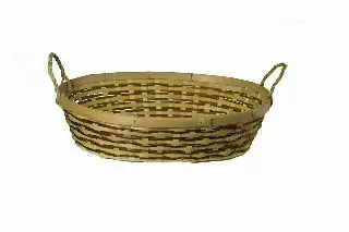 MS1026-14 – 14” Oval wicker tray 3” deep –No Liner-“each” Min 12 – Case 30 pcs