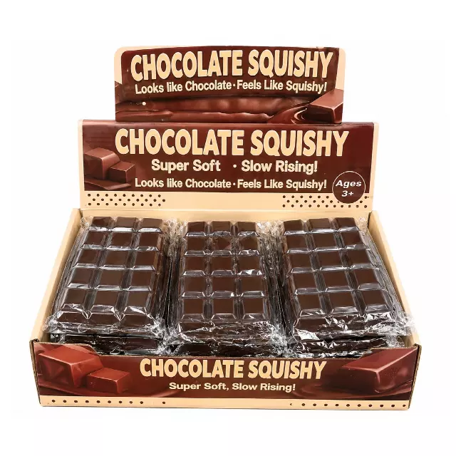 Chocolate Bar Squishy – Slow-Rise Sensory Squeeze Toy