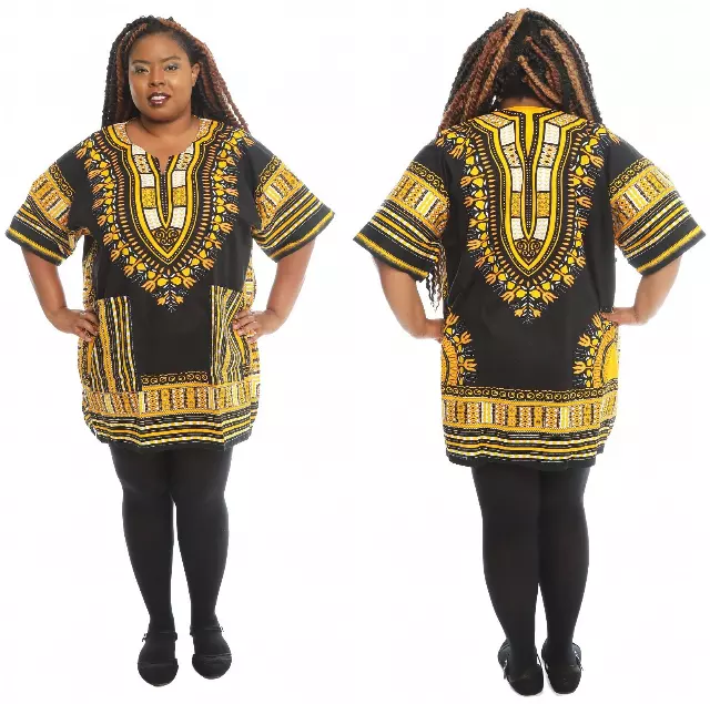 NLM-101 - African Dress Sexy Women Dashiki top (12-Pcs PRE-PACK) — Regular Size (4-16) / 12-Pcs Assorted