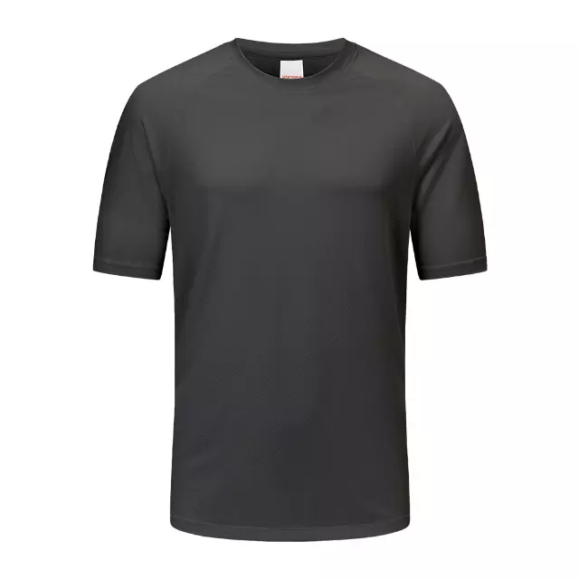 MEN'S BREATHABLE ACTIVE CREW NECK T SHIRT - Style #MS04- $5.00/Unit MINIMUM 24 PCS-PLEASE SEE DESCRIPTION - S-2XL — Grey