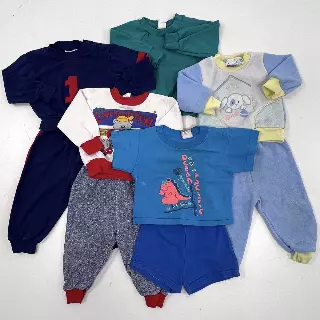 Vintage 80s 90s Kids Clothing Lot Small Steps Ocean Pacific Single Stitch 18MOS