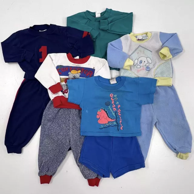 Vintage 80s 90s Kids Clothing Lot Small Steps Ocean Pacific Single Stitch 18MOS