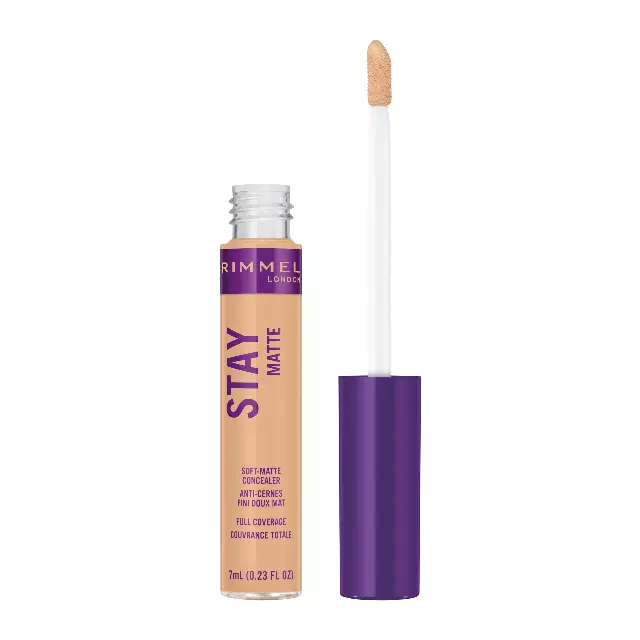 Rimmel London Stay Matte – 92 Ivory – Concealer, 24-Hour Wear, Shine Control, Fights Free Radicals, 0.23oz