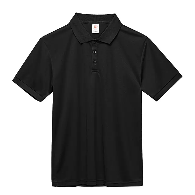 Men's Quick Dry Polo Shirt with 3 Button Placket & ribbed Hem & Rib Knit Collar - Style #LHT15 - $7.90/PC MINIMUM 48 PCS- PLEASE SEE DESCRIPTION - S-2XL — Black