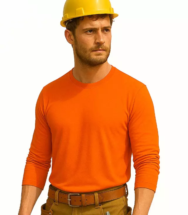 Performance Long Sleeve Crew Neck Orange - 7648809 — 7648809 / S-M-L-XL-XXL / 755695121812