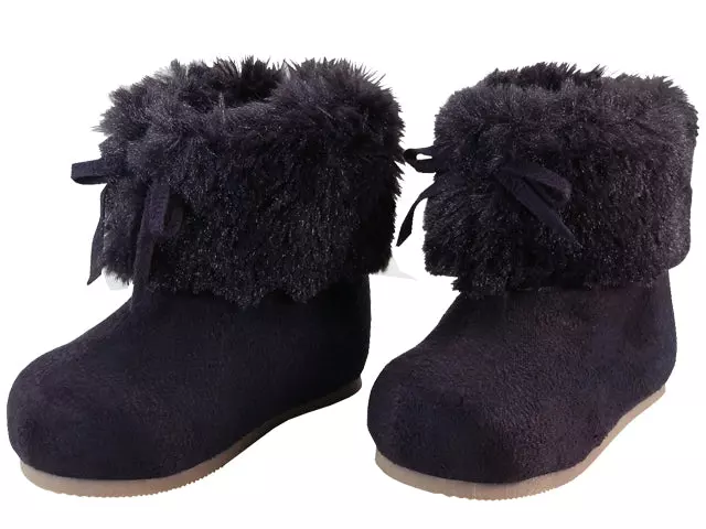 BB4410 - Wholesale Baby's Faux Fur Cuff Winter Boots