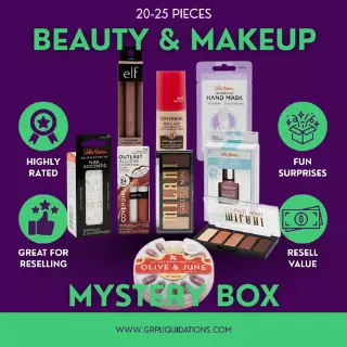Beauty and Makeup Mystery Box lot · 20–25 pieces · as is