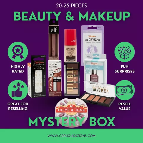 Beauty and Makeup Mystery Box lot · 20–25 pieces · as is