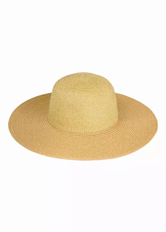 Magid Two Tone Metallic Straw Floppy Hat — TOAST