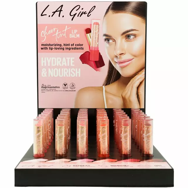 L.A. Girl Sheer Tint - Lip Balm - Wholesale Display 36 Units (GPD525)