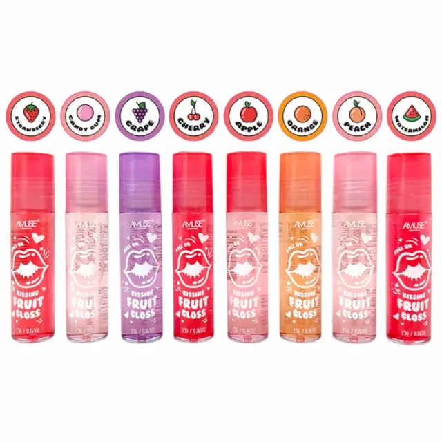 Amuse Kissing Fruit Gloss - Wholesale Display 72 Units (LIP020-M)