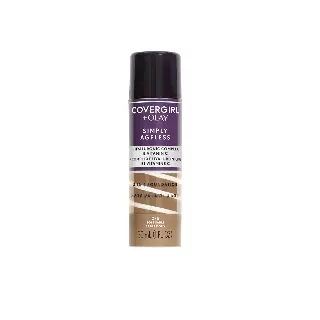 COVERGIRL + OLAY Simply Ageless 3-in-1 Liquid Foundation, Soft Sable 275, 1 fl oz, Hydrating Anti-Aging Foundation, Cruelty-Free Foundation, Hyaluronic Complex for Firm Skin (30 ml)