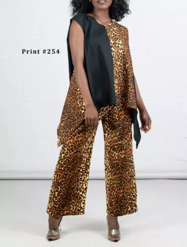 7222- Sleeveless Top with Sharkbite Hem (3pcs PRE-PACK) ($7.5 Each) SALE!!! — One Size / Print-254