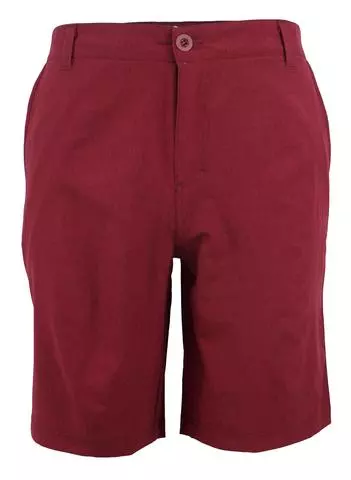 Men's 21" amphibian shorts quick dry 4-way stretch plaid design - Style #MP301- $8.00/Unit MINIMUM 24PCS - PLEASE SEE DESCRIPTION — Burgundy