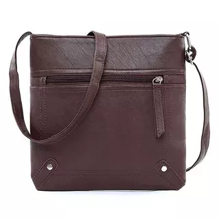 Unisex Cross–Body Messenger Bag — Chocolate