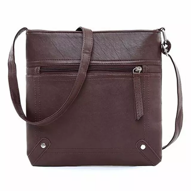 Unisex Cross–Body Messenger Bag — Chocolate