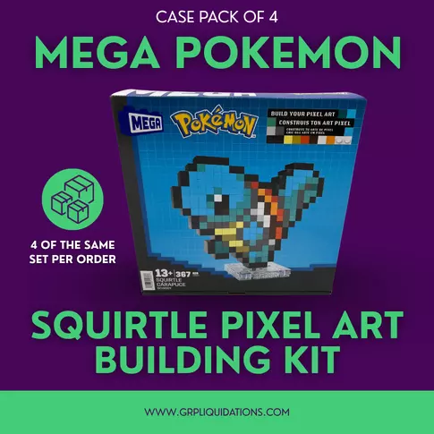 MEGA Pokémon Squirtle Pixel Art Building Kit · 4 · liquidation