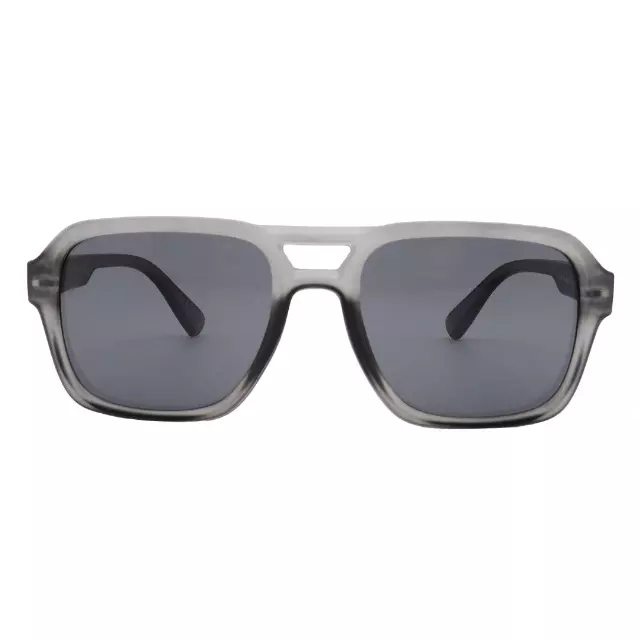Wholesale Aviator Square Sunglasses with Double Bridge and Red Inset Side Details P11124